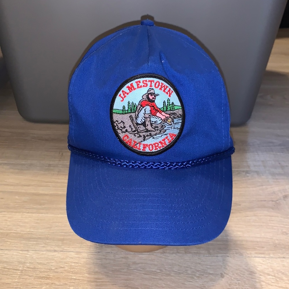 Nissin blue Jamestown California outdoor fisherman baseball hat